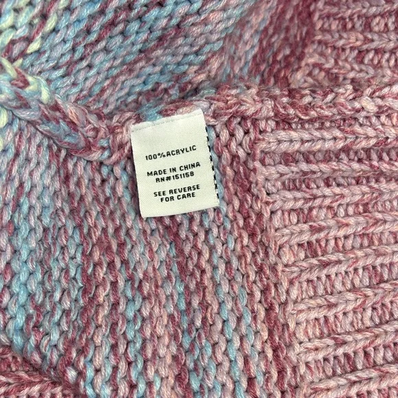 Multicolor Gradient Women's Sweater - Picture 10 of 11